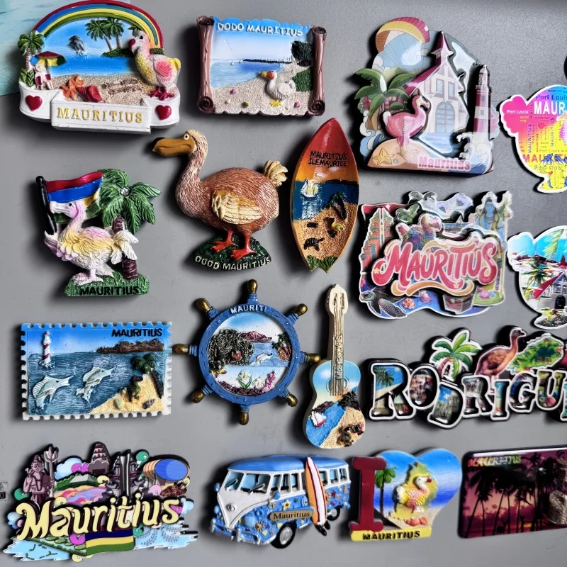 Mauritius Fridge Magnets Tourism Souvenir Dodo Magnetic Stickers Decoration Wall Decoration Travel Gifts Home Decor Collection