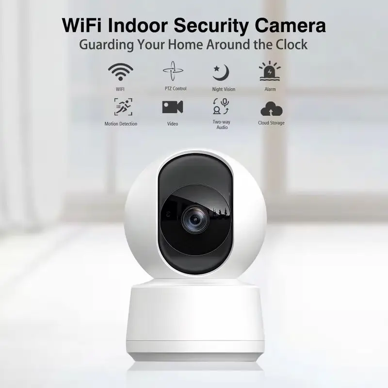 Tuya Ip Camera 2.4g 300w Smart Mini Wifi Wireless Auto Human Tracking Home Security Remote Surveillance Cctv Pet Monitor