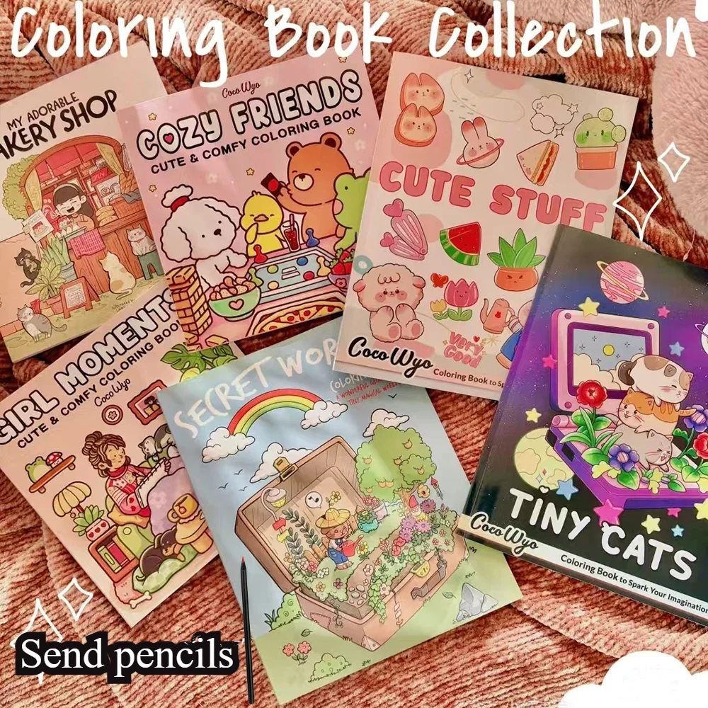 Coloring Book Graffiti Books Painting Toys Cute and Creative Gifts Relaxing Gifts for Adults Teenagers Children Birthday Gifts