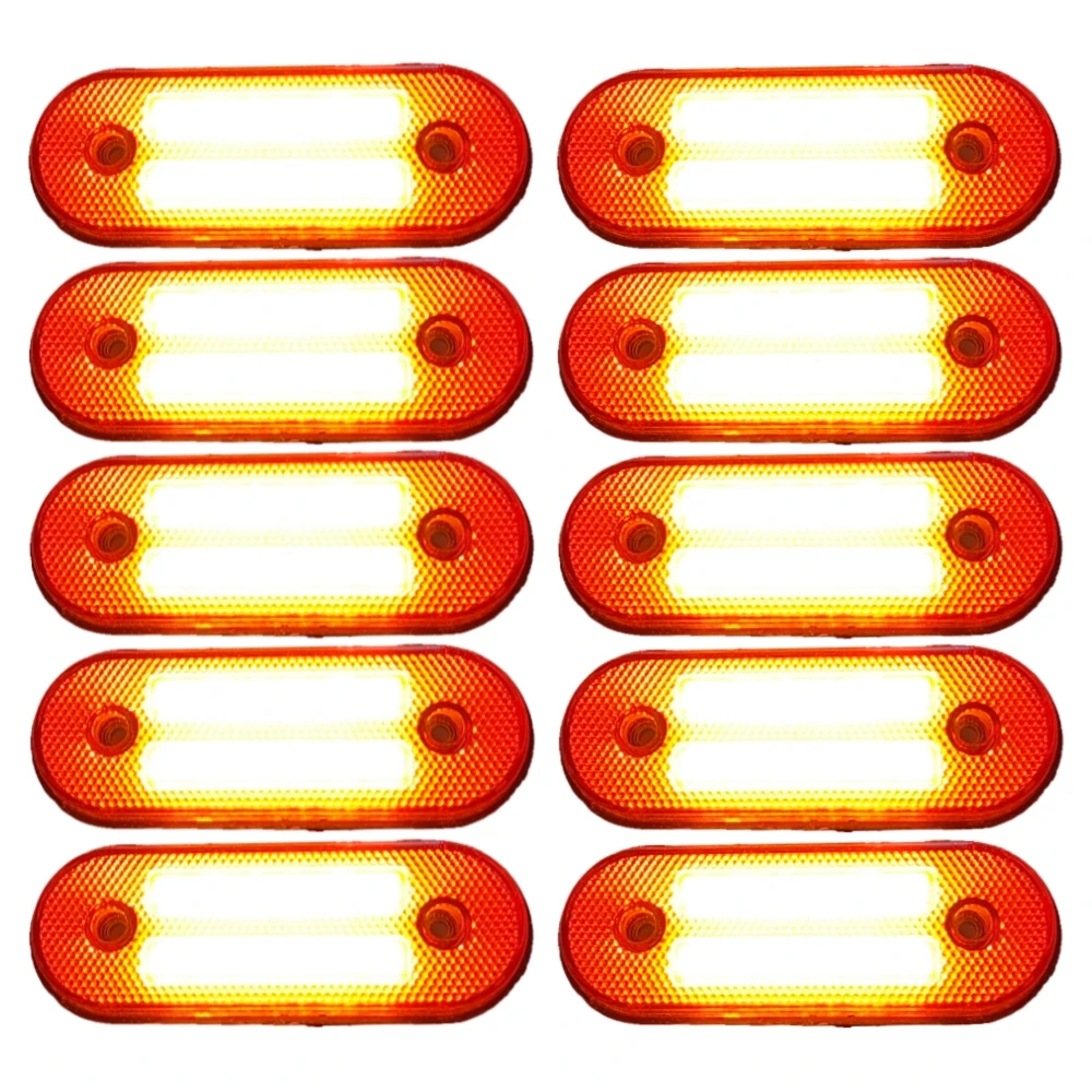 10Pcs Truck Sidelight 12V 24V Cargo Light Side Marker Lights For Trailer Position Lamp Express Van Bus Clearance Lights