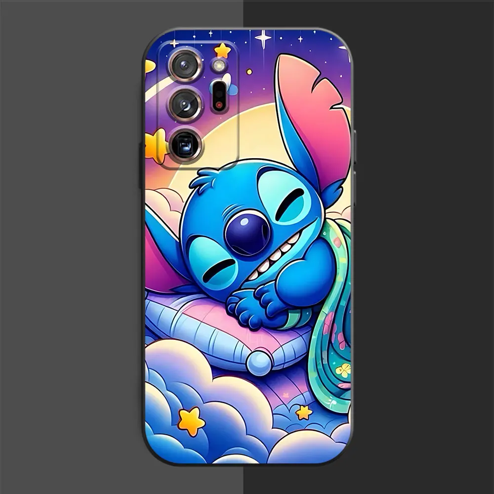 Cartoon Cute Stitch Phone Case for Samsung Galaxy S10 5G S9 S8 Plus S10e Note 20 10 Ultra 8 9 Soft Cover