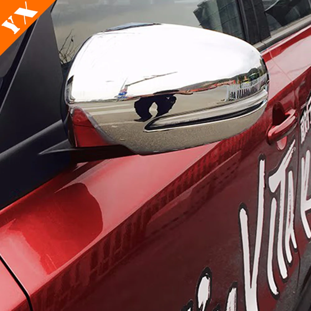 Carbon Chrome Garnish Car Side Door Mirror Frame Rearview Mirror Cover Decoration For Suzuki Ertiga XL7 Accessories 2021-2023