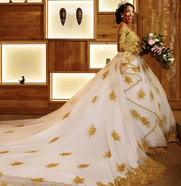 Gold dresses for a wedding sale