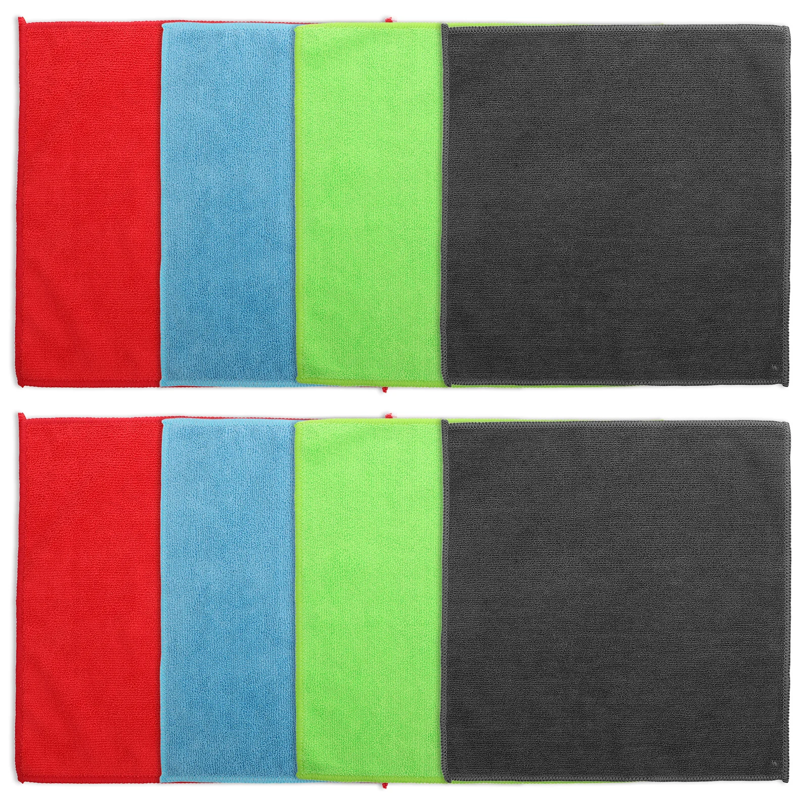 

24Pcs Microfiber Cleaning Cloths Multi-Use Super Absorbent Soft Cleaning Rags for House Car Kitchen Dish Car Detailing