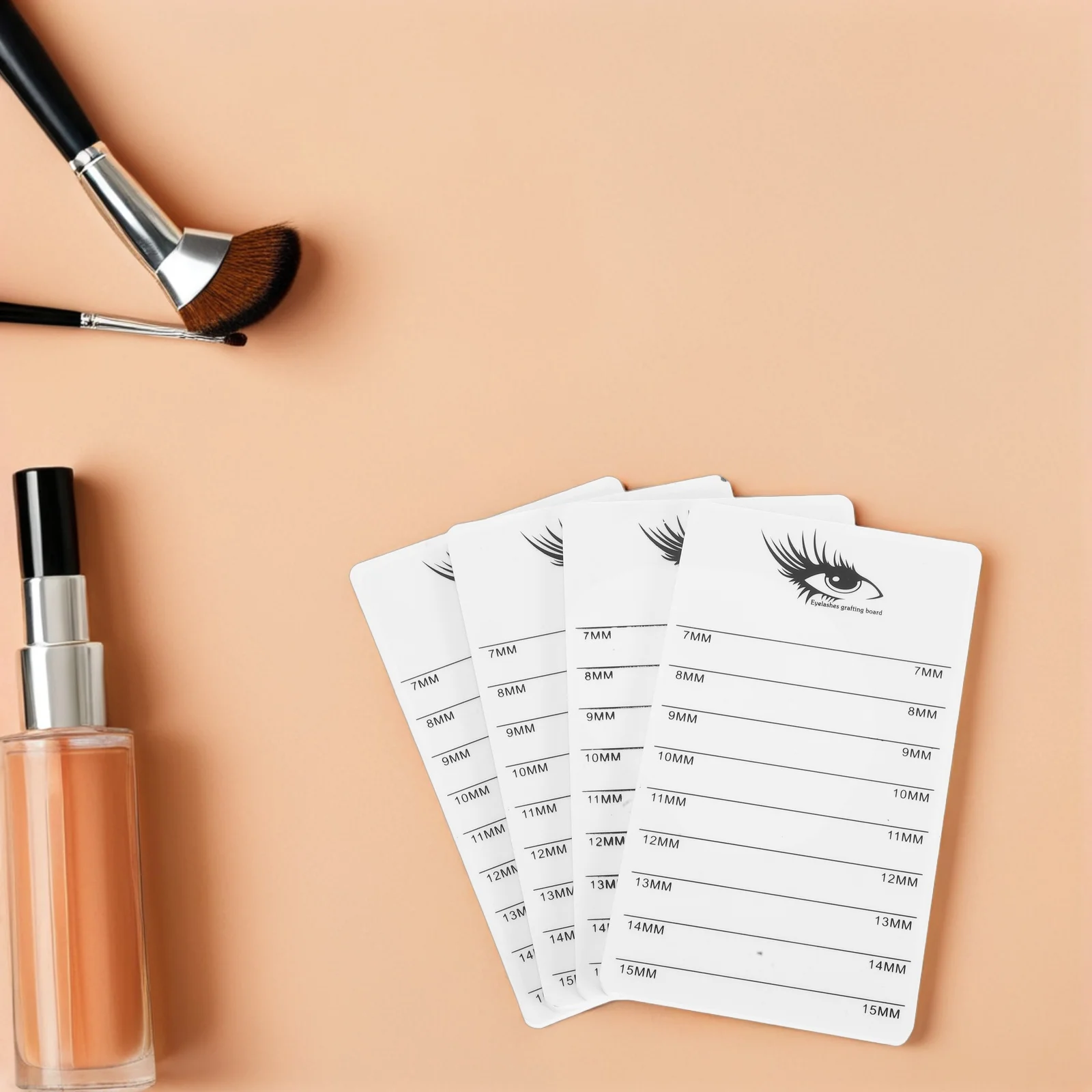 4Pcs Acrylic False Eyelash Holder Stable Stand Lash Extension Pallet Tray for Grafting Tool Beauty Salons and Home Use