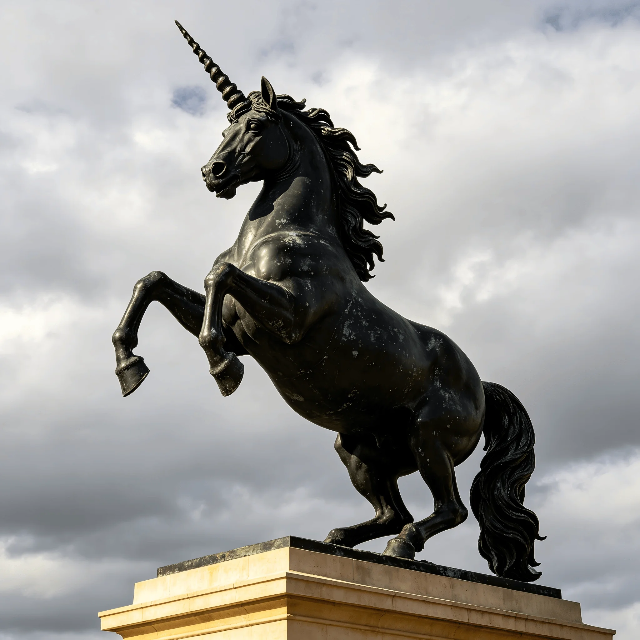 Bronze unicorn Sculpture  Outdoor Sculpture Suitable for Garden Decoration.