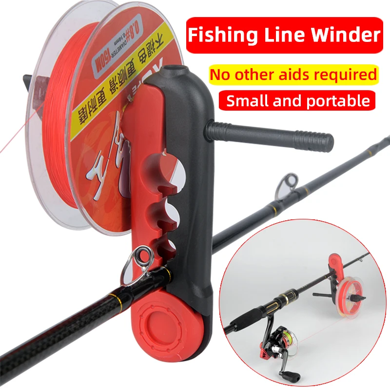 Portable Fishing Line Winder Reel Spool Spooler Machine Spinning & Baitcasting Smooth Reel Spool Spooling Station Fishing