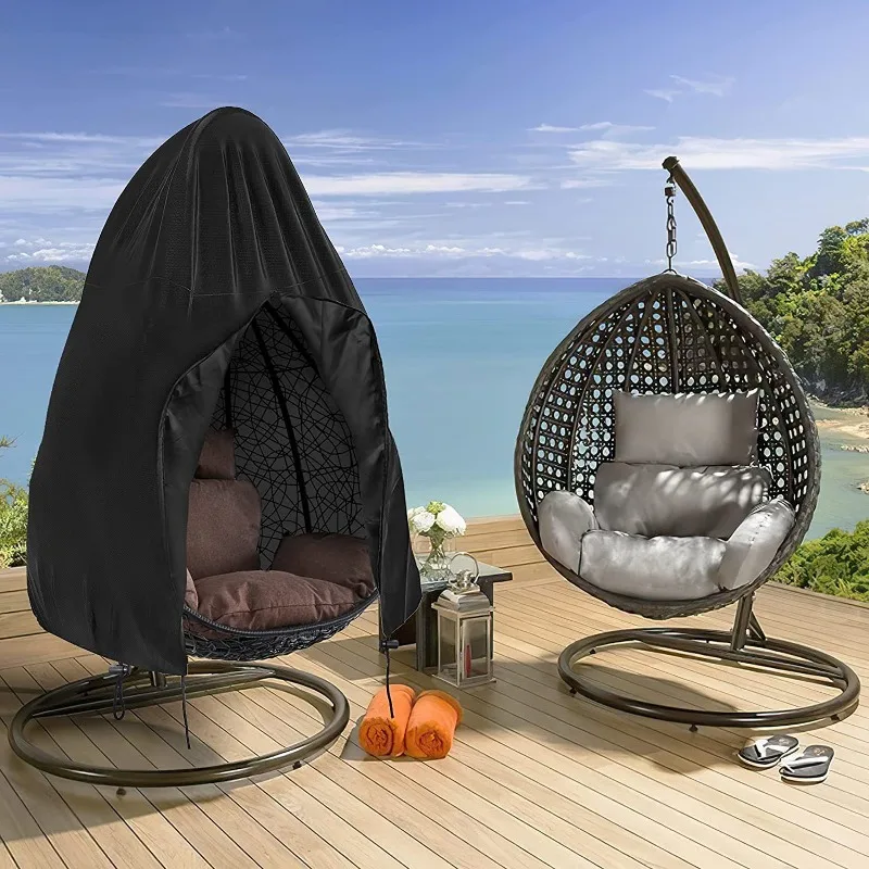 

210D Oxford Cloth Outdoor Hanging Chair Eggshell Cover Swing Basket Dustproof Cover Courtyard Waterproof Cover
