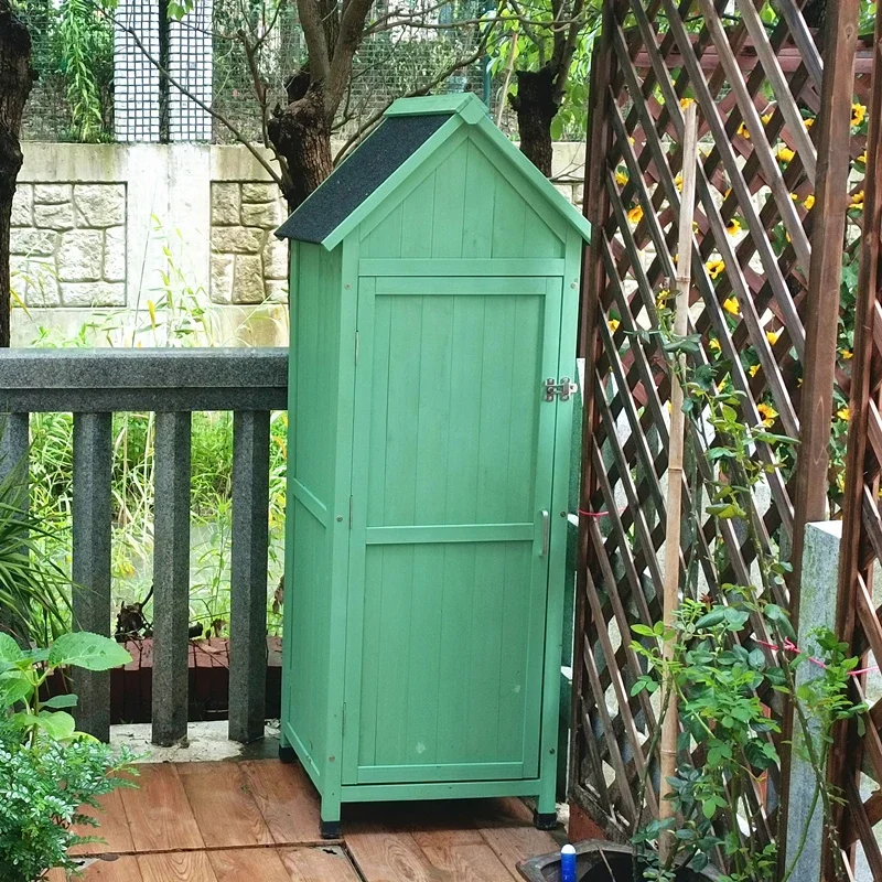 A Outdoor garden storage cabinet storage box waterproof sunscreen tool room