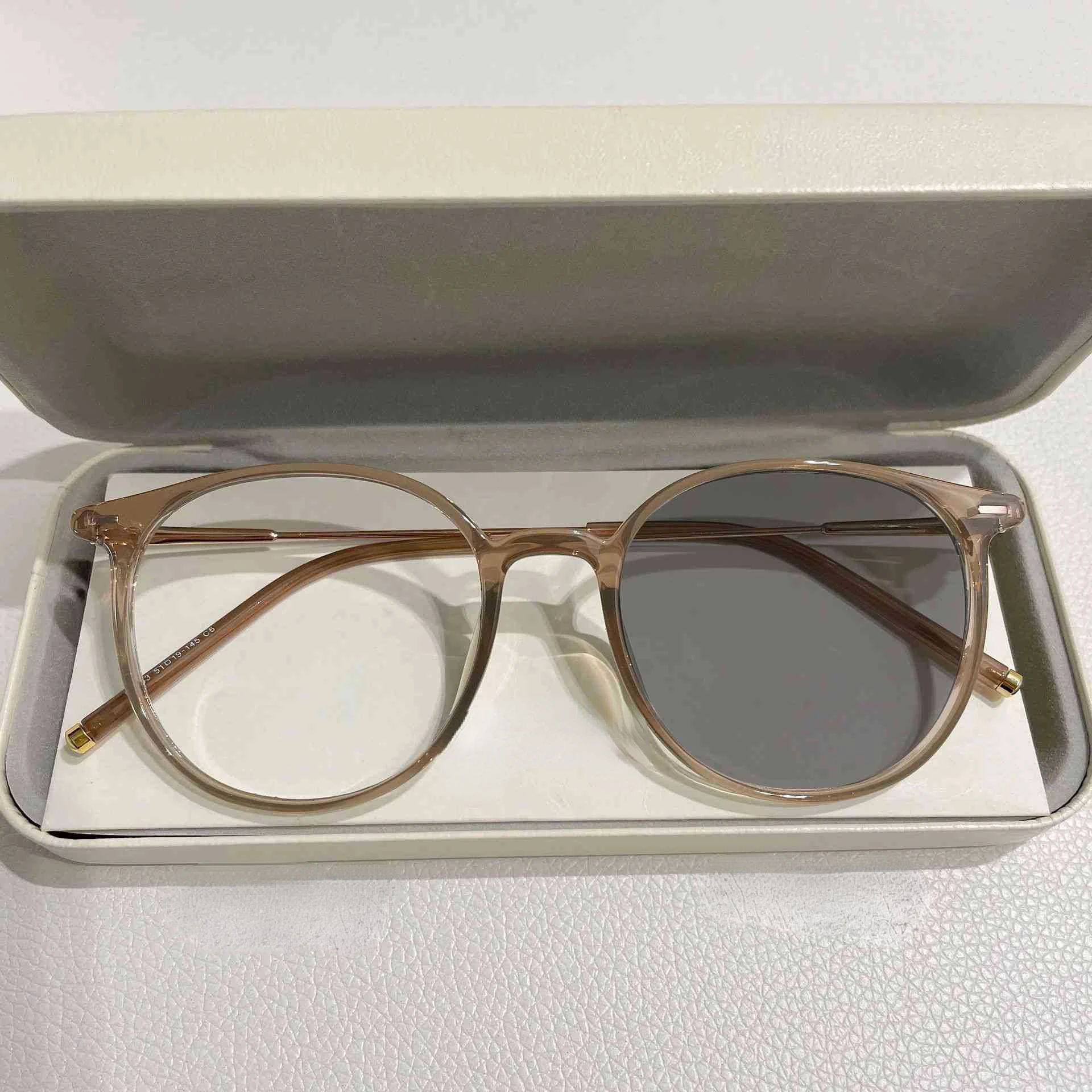 Photo chrome Brille Anti Blaulicht Brille Freizeit Augenschutz dekorative Brille Frauen Sonnenbrille