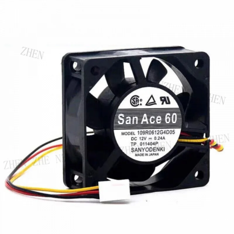 

Новый Y для Sanyo SanAce60 109R0612G4D05 DC12V 0,24A 6025 3-контактный инверторный охлаждающий вентилятор # QW.
