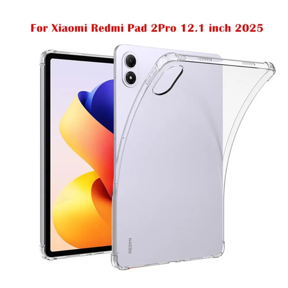 Anti-fall 12.1 inch Tablet Stand Cover Scratch Resistant Shockproof Protective Case TPU for Xiaomi Redmi Pad 2 Pro 2025