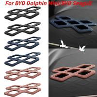 2PCS Car Dashboard Air Conditioning Vent Cover Decor For BYD Seagull Dolphin Mini Center Control Panel Conversion Sticker