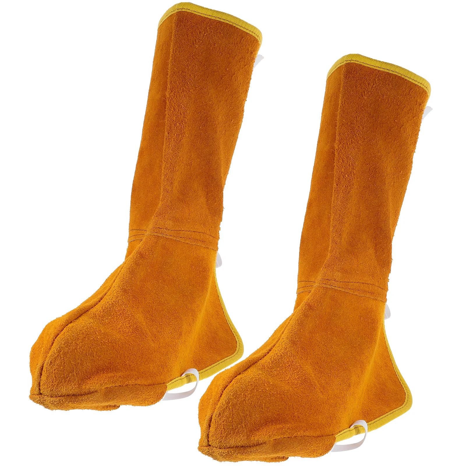 2 قطعة أغطية أحذية اللحام واقية الجراميق قابلة لإعادة الاستخدام دائم سلامة القدم يغطي لاستخدام مصنع العمل اللحام