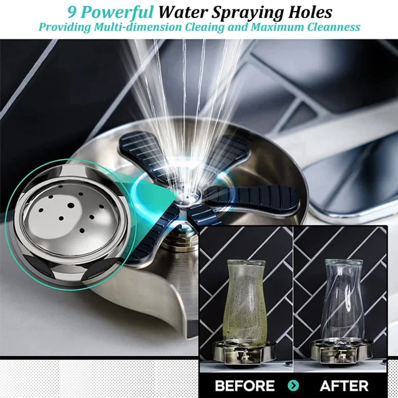 Keukenkraan Glazen beker Wasse - Glass Rinser For Kitchen Sink Metal recensie en prijs