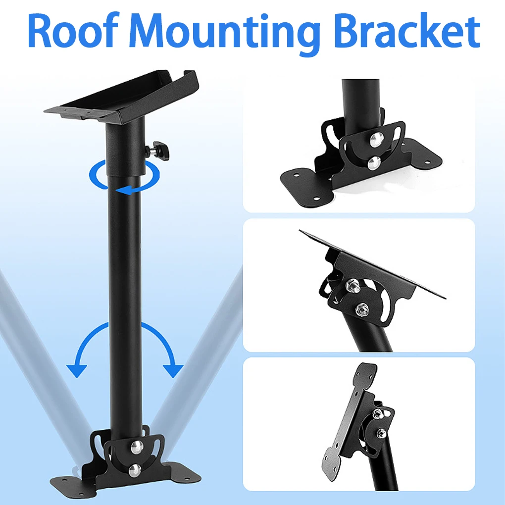 for Starlink Gen 3 roof mounting bracket adjustable pivot installation, heavy-duty pole installation for Gen 3 and pipe adapter