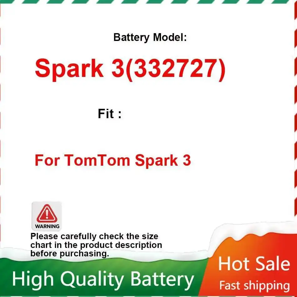 Экологически чистая батарея для часов емкостью 280 мАч для Tomtom Spark 3 332727