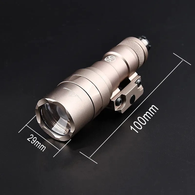 WADSN M300 M300C Tactical Scout Flashlight White LED Light Hunting Airsoft Pistol Accessory 510Lumens For 20MM Picatinny Rail