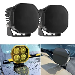 3inch 40W LED Work Light Driving Black/Yellow Lens Cover Dustproof Cover For ATV Motorcycle SUV 4X4 3