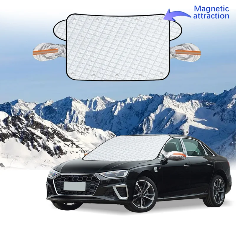 

Car Windshield Cover Magnet Winter Window Snow Shield Anti Frost Auto Front Window Snow Cover For Audi A4L