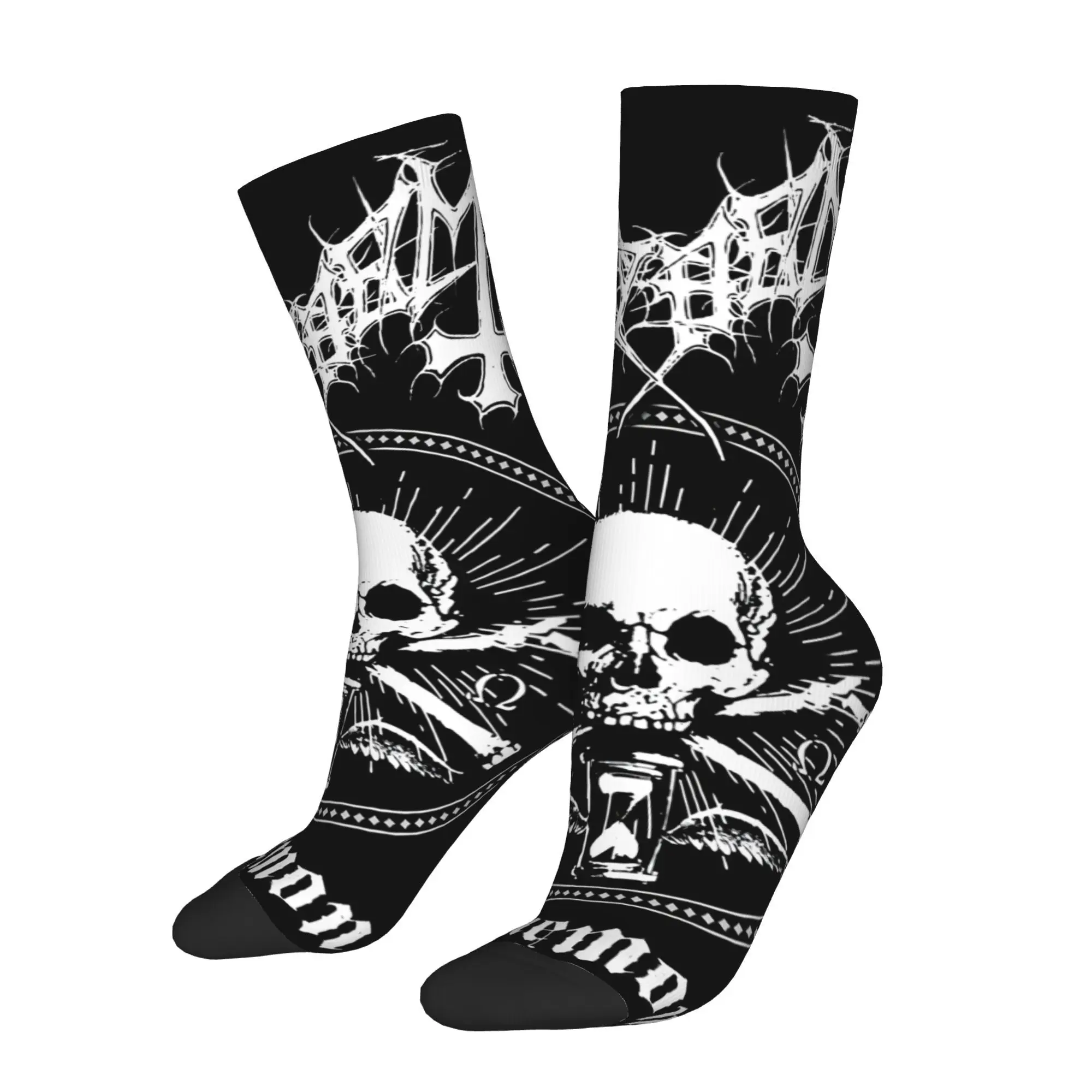 

Funny Sock for Men Music Style Hip Hop Harajuku Happy Breathable Pattern Printed Crew Sock Casual Gift