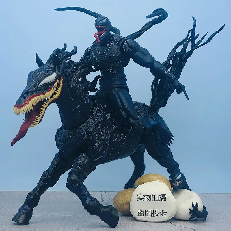 Juguetes calientes Venom Horse Symbiote Venom 3 última figura de baile caballo juguete modelo edición de lujo muñeco de acción adornos regalos para novio