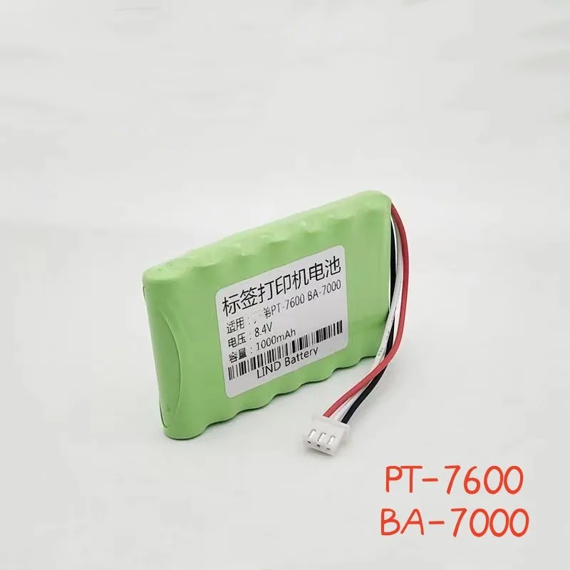 1000mAh8.4V pour frère PT-7600 BA-7000 Étiquette imprimante NI-laissée batterie aste