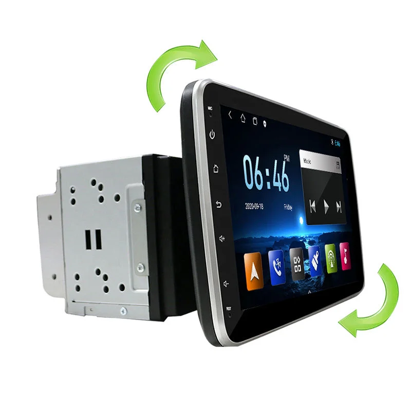 

STLF2 DIN Universal 360° Rotary Android Car Video Player 9'' 10'' GPS BT Stereo Music System Android Auto Player Carplay 8G+128