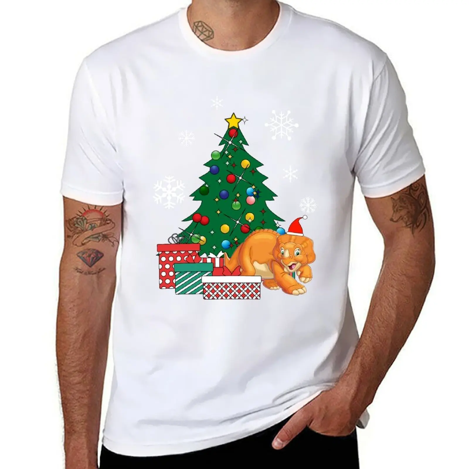 

Cera Around The Christmas Tree Land Before Time T-Shirt Sport Basic Moisture Wicking Tee