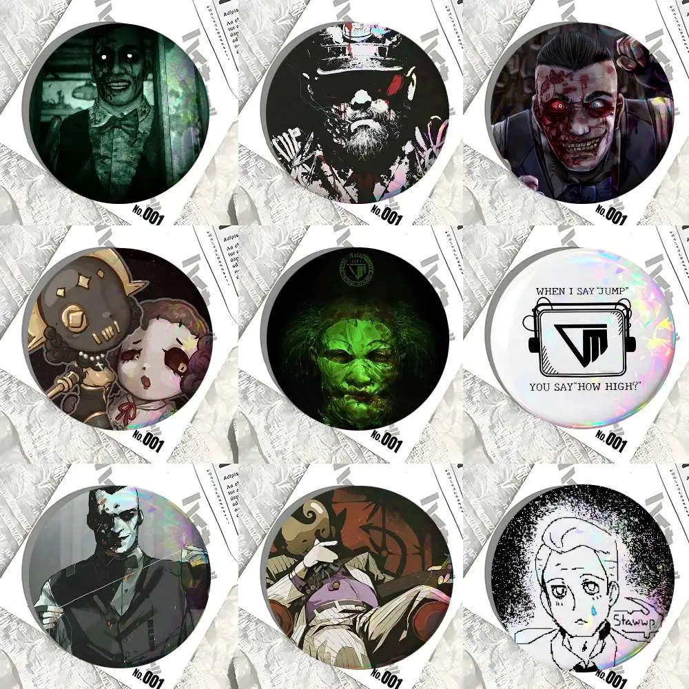 Game The Outlast Trials Round Badge Creative Brooch Clothing Backpack Accessories Lapel Pin
