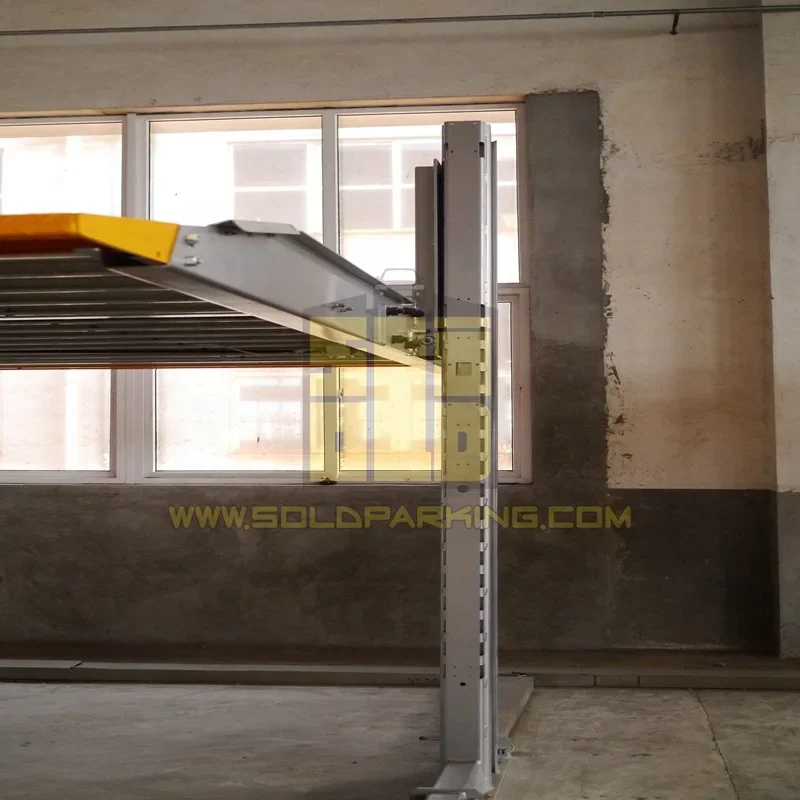 Space-saving 2024 new car hoist 2 post lift vehicle parking equipment car parking lift for domestic/home parking