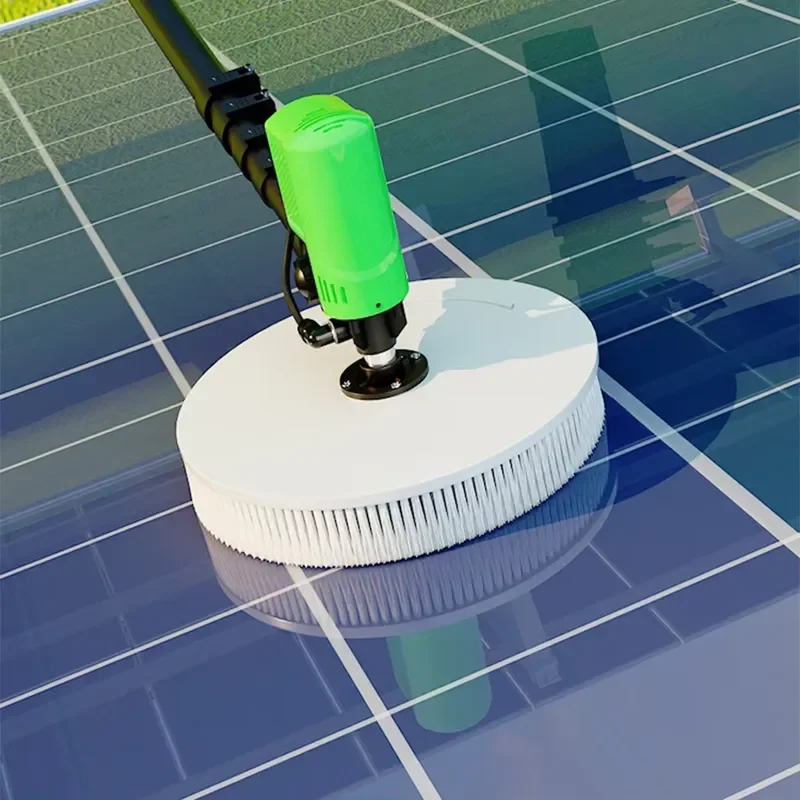5.5 M Single-head Solar Panel Cleaning Equipment Rotating Brush Equipment with Lithium Battery