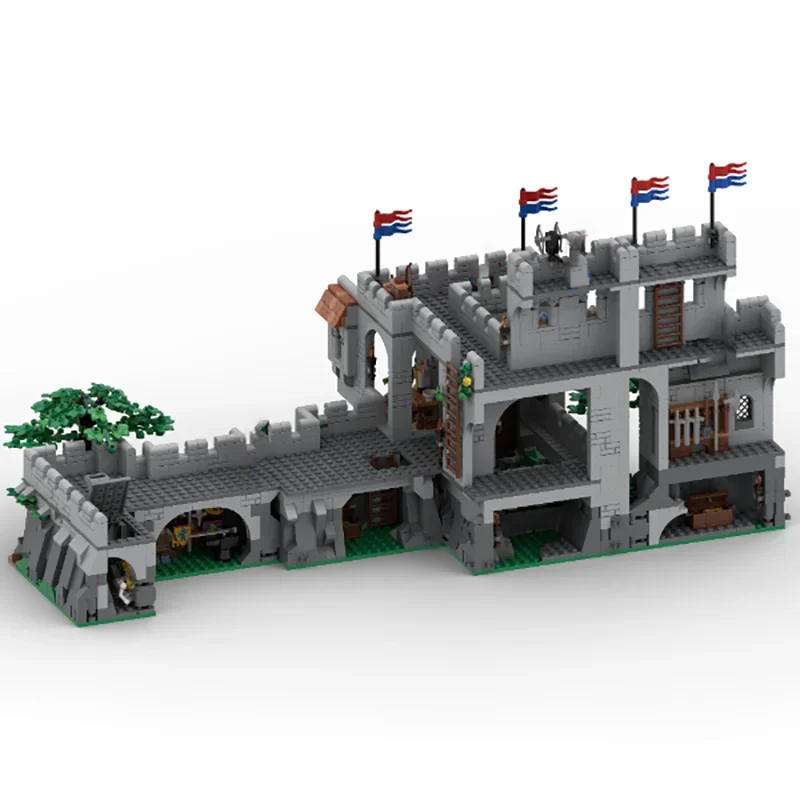 Middeleeuws kasteel Model Moc Bouwstenen Ridders Koninklijk Citadel Model Technologie Bakstenen DIY Montage Speelgoed Vakantiegeschenken