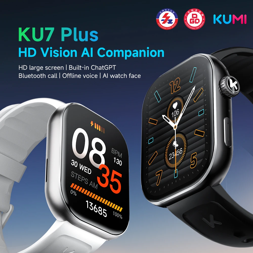 

KUMI Ku7 Plus Official Bluetooth Device 2.4GHz High Power Wireless Module Smart Home Accessory smartwatch Mini Music Player