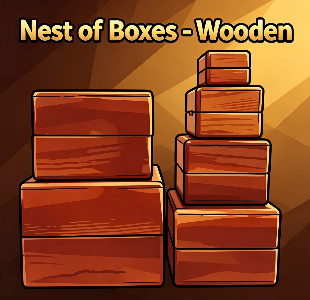 Nest of Boxes - Wooden Magic Tricks Vanished Object Appearing in the Box Magie Stage Illusion Gimmick Props Funny Mentalism