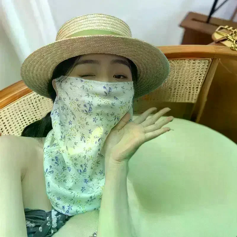 꽃무늬 여름 자외선 차단 마스크 풀페이스 여성용 얇은  - Kids Face Mask 리뷰 및 가격