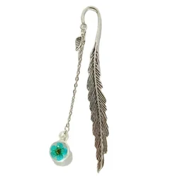 1pc Creative Metal Feather Bookmark for Girls Students Exquisite Bookmark Stationery Feather Bookmarks Back To School Supplies