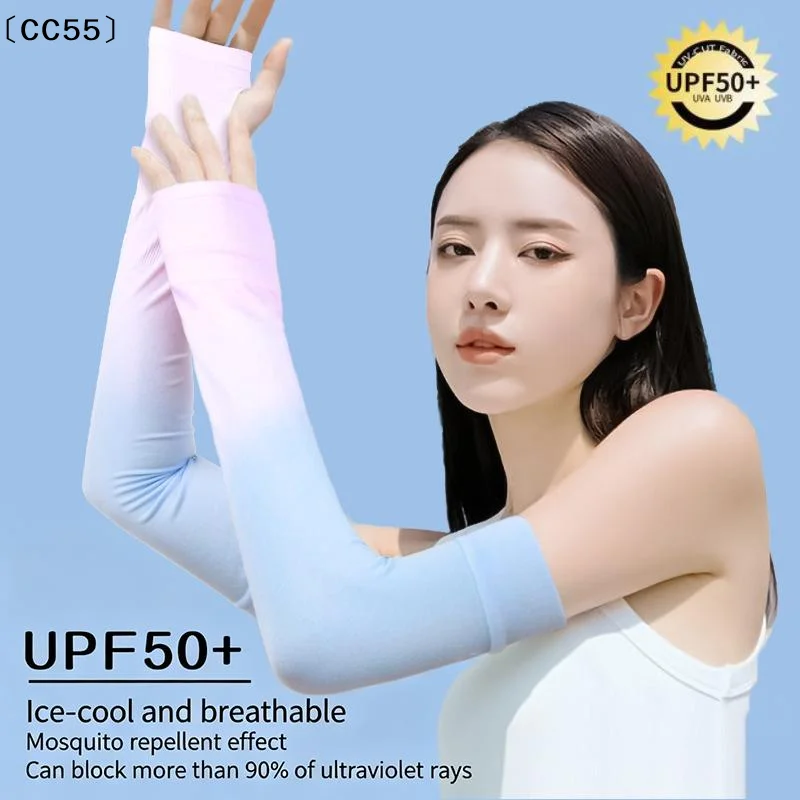 

Ice Silk Bicycle Sleeves Summer Breathable Cycling Arm Protection Outdoor Sun UV Protect Sports Sleeves〔CC55〕