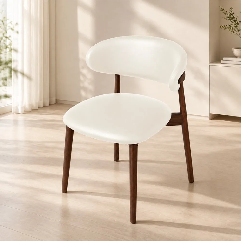Faux Leather Dining Chair Cover Oilproof Waterproof Stool Protector Stretch Full Wrap Integrated Design Chair Seat Cover