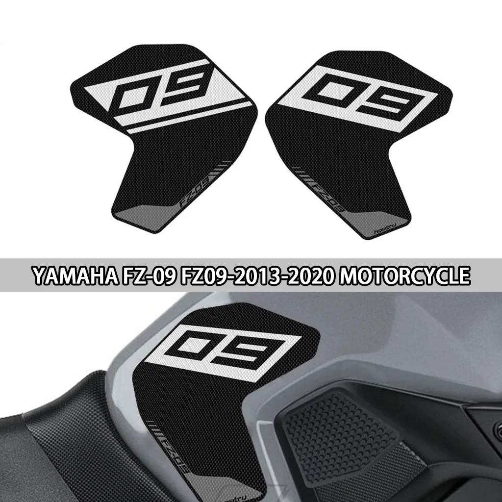 

For Yamaha FZ-09 FZ09-2013-2020 Motorcycle Parts Side Fuel Tank Pad Knee Protector Side Plate Anti slip Stickers
