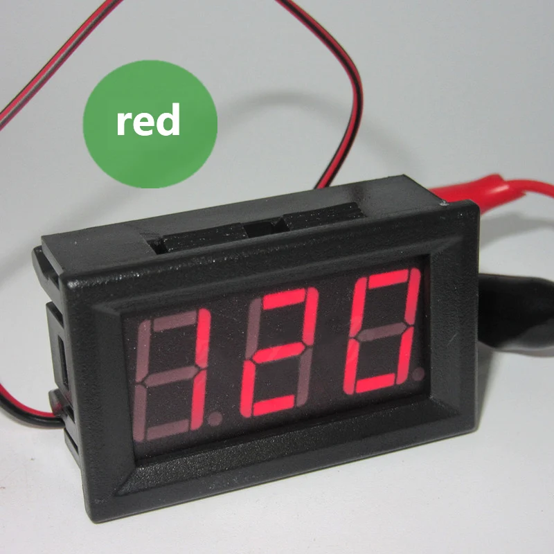 30-500V 0-600V 0.56\'\' Digital Voltmeter calibrate reading DC 3.5-30V DC 0-100V Red Green Blue LED display voltage meter