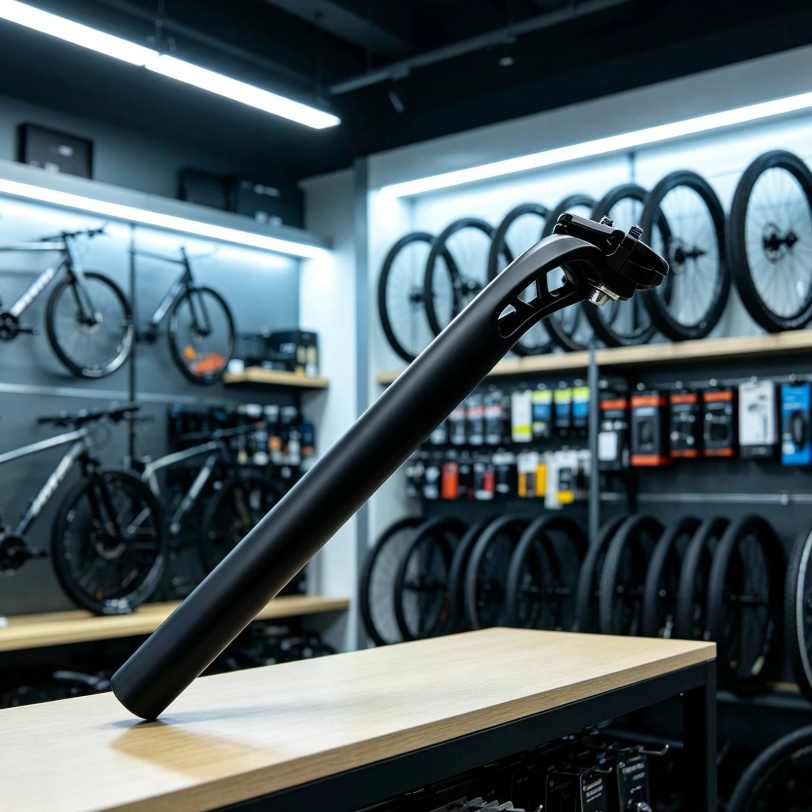 Seatpost with Clamp Hollow Offset Seatpost Seat Post with Clamp Forged for Cyclists, Road Bikes, Bike Upgrade