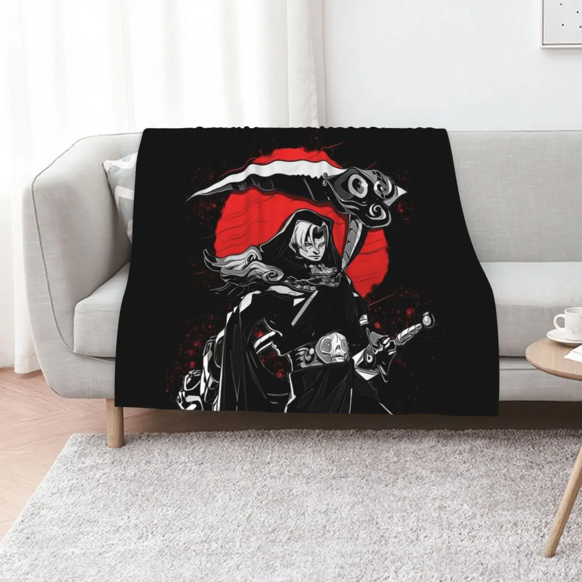 Thanatos - Hades Throw Blanket Softest Sofas Camping Cute Plaid For Baby Luxury Blankets
