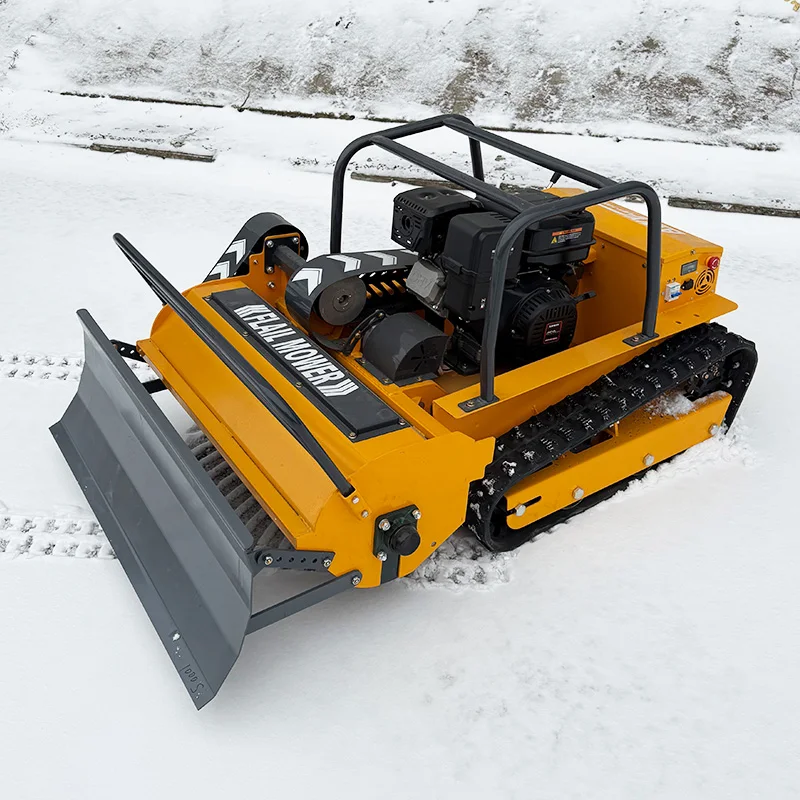 Robot rasaerba personalizzato, robot cingolato semovente con telecomando per la cura efficiente del prato