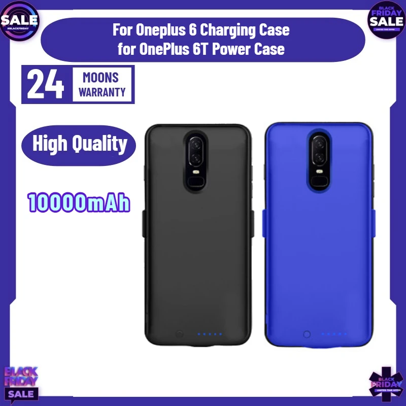 External Battery Cases 10000mAh Portable Charger Power Bank Cover for Oneplus 6 Charging Case for OnePlus 6T Power Case