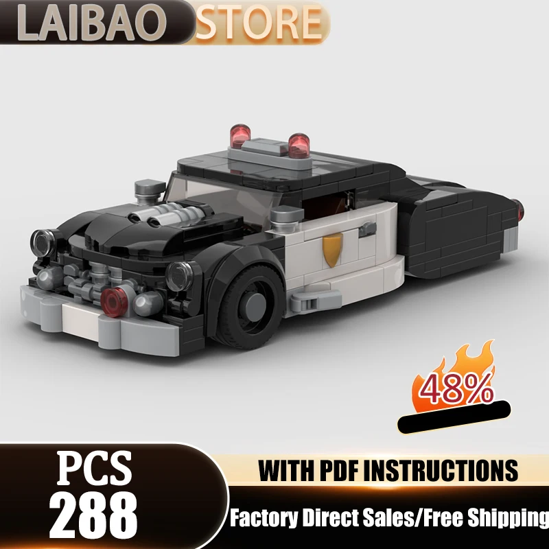 

Champion Speed Cars Moc Building Blocks Customized Police Car Technology Brick DIY Assembly Construction Toys Holiday Gifts