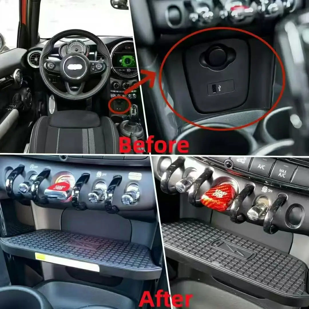 2 din, не менее автомобильный держатель приборной панели, быстрое беспроводное зарядное устройство, детали для BMW Mini Cooper S Hatch F55 F56 2014-2023