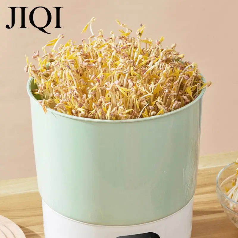 2 layer Thermostatic Bean Sprouts Maker with Pressure Plate Automatic Water Circulation bean soaking Sprouting Shaded Incubator