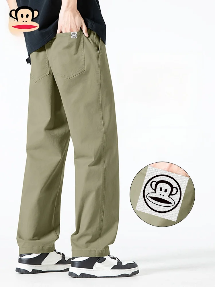 

Мужские повседневные прямые хлопковые брюки из денима, весенняя новинка, городской стиль, дышащие, удобные, для отдыха