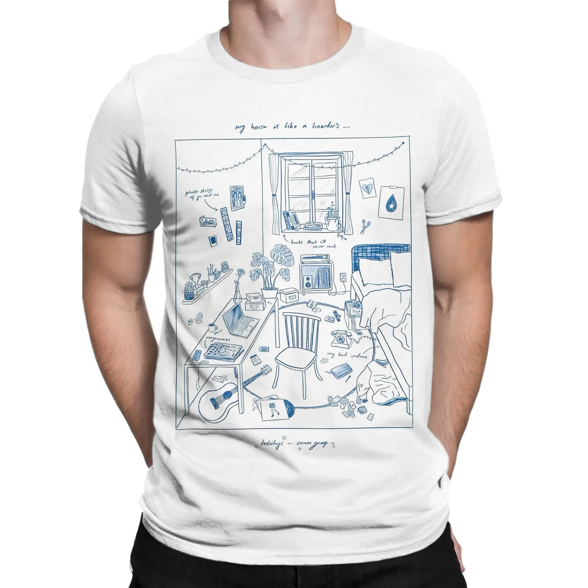 Conan Gray Wishbone Album Cotton T-Shirt For Men Summer  Awesome T-Shirts O Neck Trendy Cool Tee Shirt Big Size Custom Clothes